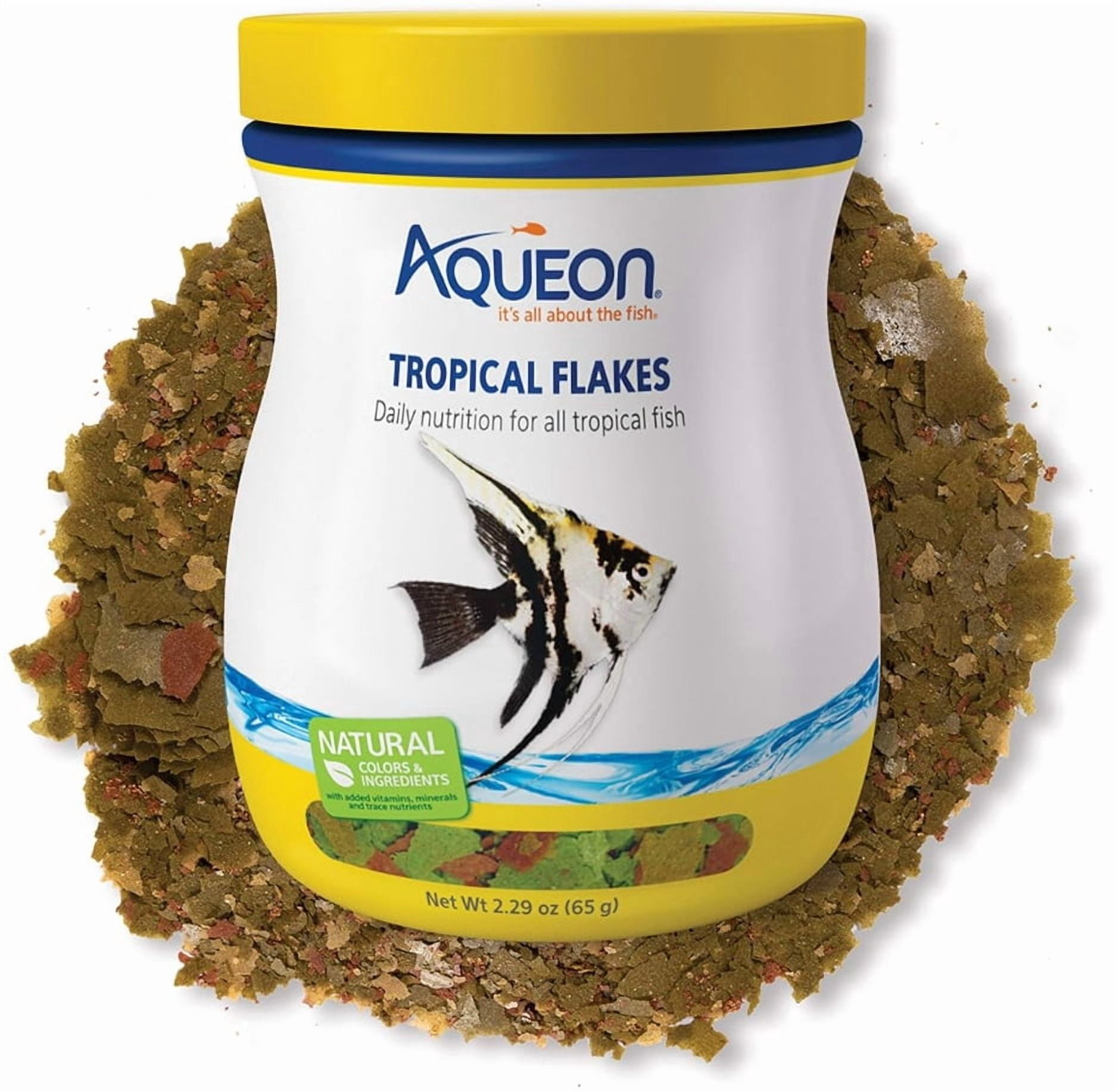 3 Pack Aqueon Tropical Flakes Fish Food [Aquarium Tropical Fish Food, New Aquarium Supplies, Bulk Aquarium Supplies, Aqueon] 6.87 oz (3 x 2.29 oz)