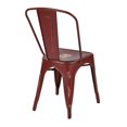 thumbnail image 4 of Bristow Chaise en Métal Sans Accoudoirs Rouge Antique Lot de 2, 4 of 5