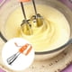 thumbnail image 5 of Batidora de mano de acero inoxidable de 10 pulgadas - semiautomática, mango ergonómico y control de un botón - para repostería casera, mezclar ingredientes de masa/tartas, 5 of 8