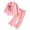 Pink, variant on Girl's Formal Wear 2 Piece Outfits Button Ruffle Hem Puff Sleeve Blazer and Flare Pants Suit Set(Blue,6-7 Years)