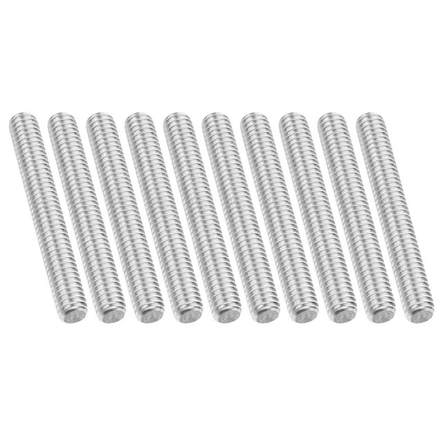 Uxcell Tige Entièrement Filetée 5/16 Pouces-18, 10 Pcs Vis de Filetage en Acier Inoxydable 304 Longueur 2.4 Pouces