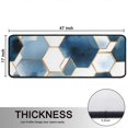 thumbnail image 5 of Kitchen Rugs Sets Of 2,Blue White Gold Hexagon Marble Pattern Anti Fatigue Kitchen Mat Rugs Non Slip Washable,Decorative Kitchen Floor Mats for Kitchen,Sink,Laundry,17"x47"+17"x47", 5 of 5