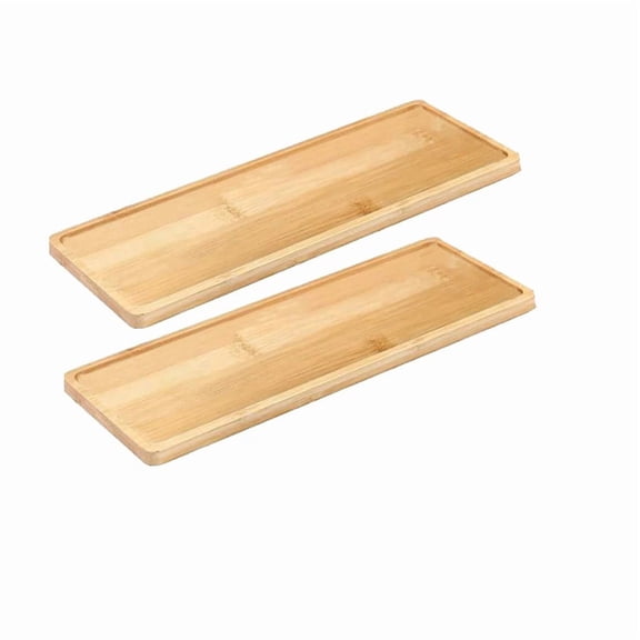 1/2/3pc Wooden Tray For Bathroom, Simple Serving Tray, Decorative Bathroom Countertop Tray, Vanity Tray for Dresser Counte