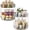 Gray, variant on 12inch 2 Tier Lazy Susan Turntable Organizer Rotating Spice Rack Organization for Cabinet, Kitchen, Pantry, Countertop, Bathroom, Vanity, Medicine Cabinet Organizer, Amber