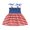 Blue Red Stripe, variant on TheFound Toddler Baby Girl 4th of July Dress Strap American Flag Dress Summer Little Girls Independence Day Outfits
