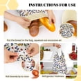 thumbnail image 4 of Bolsas de pan EHZYP forradas con cera de abejas, 43 x 33 cm, reutilizables, paquete de 2 (bayas), 4 of 7