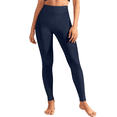 thumbnail image 2 of Rosvigor Womens Yoga Leggings Pants No Front Seam High Waisted Workout Leggings Tummy Control Yoga Pants for Gym Running, 2 of 7