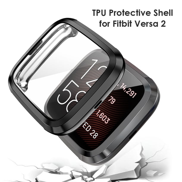 TPU Smart Watch Screen Full Case Bumper Case para Fitbit Versa 2/Fitbit Versa 2 SE FLhrweasw Nuevo