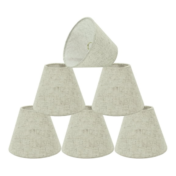 Aspen Creative Corporation 6'' Linen Empire Lamp Shade (Set of 6)