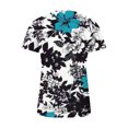 thumbnail image 5 of Kayannuo Blouses for Women Tee Shirts for Women Valentine's Day Women's Summer V-neck Print Casual Loose Top Short Sleeve V-neck Button Blouses Tops, 5 of 5