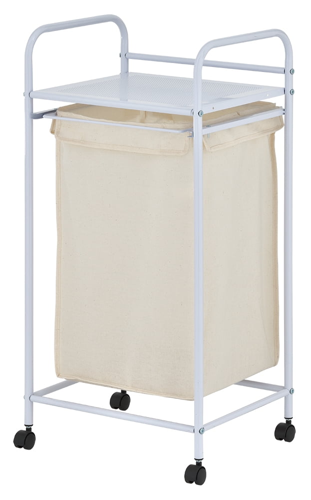 Buy Mainstays Front Loading Stackable Laundry Baskets with Metal Shelf