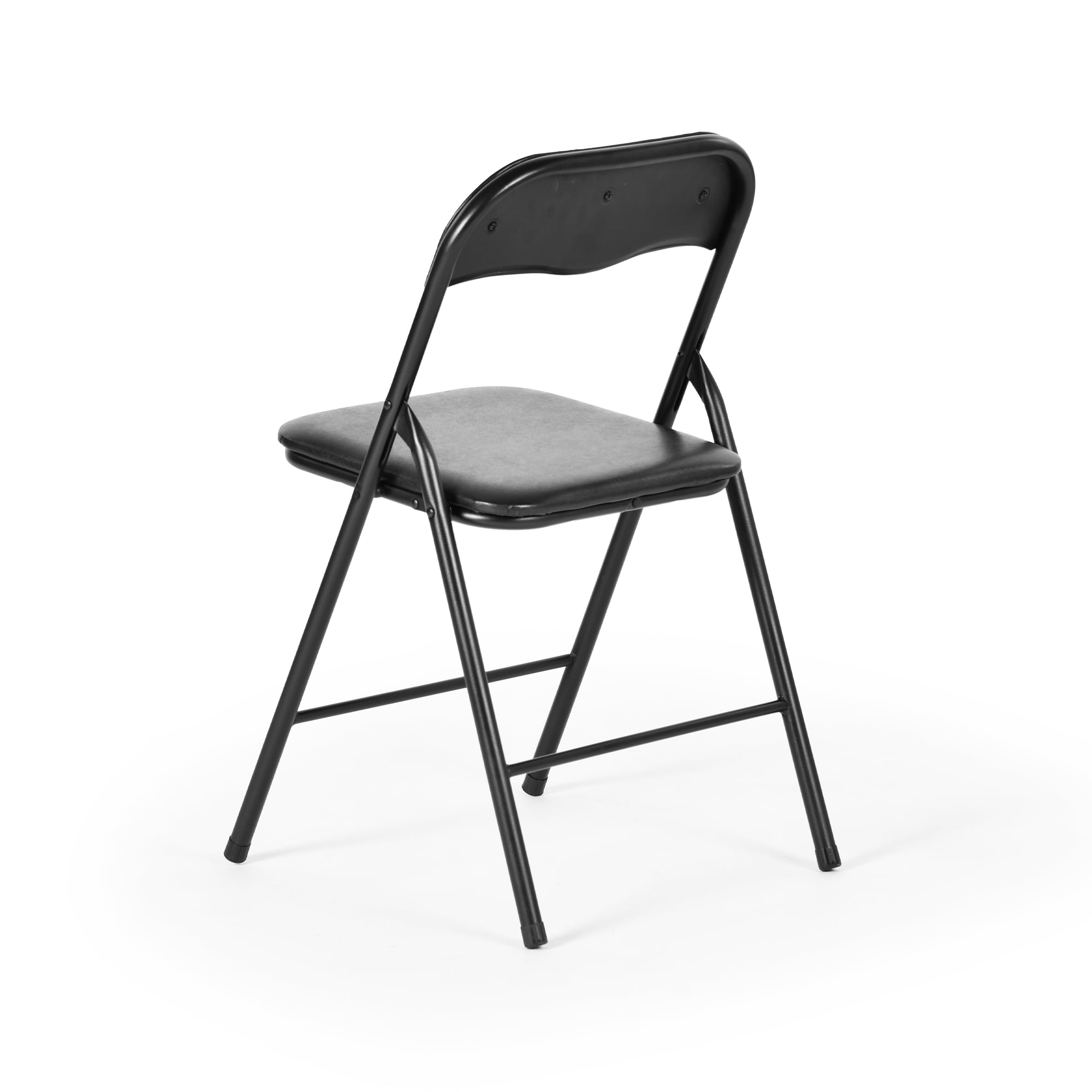 5-Piece Folding Table and 4 Chairs Set, No Assembly Foldable Dining Card Table Set, Space-Saving Furniture for Apartment Game Room Indoor Use