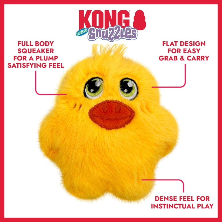 KONG Snuzzles Mini Plush Squeaker Dog Toy, Duck photo 2