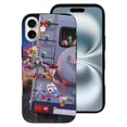 thumbnail image 2 of Funda de TPU de Toy Story para iPhone 16 Plus: ultrafina, a prueba de golpes, antiamarilleo, resistente a arañazos, compatible con carga inalámbrica, agarre mejorado, estilo negro., 2 of 7