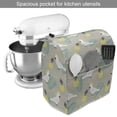 thumbnail image 2 of Yellow Bird Stand Mixer Cover, Tropical Pattern with Exotic Pineapples and Parrots, Kitchen Appliance Organizer Bag Cover with Pockets, 5 Quarts, Dust Pastel Yellow, by Ambesonne, 2 of 4
