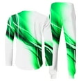 thumbnail image 4 of Wavsuf Sweatsuits 2pcs Sets Mens Jogger Set Long New Motion Shirt Sweatshirt and Sweatpants Green Size L, 4 of 5