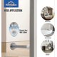 thumbnail image 5 of 12 Pack Spring Door Stopper With Rubber Bumper Satin Nickel 3-1/8" Flexible Spring Heavy Duty Wall Door Stop Low Mounted Door Bumper, 5 of 5