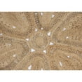thumbnail image 2 of Floral Doily Natural Jute Area Rug, 2 of 5