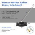 thumbnail image 4 of Costway 16" Pressure Washer Surface Cleaner Attachment w/ 2 Extension Wand, 4 of 10
