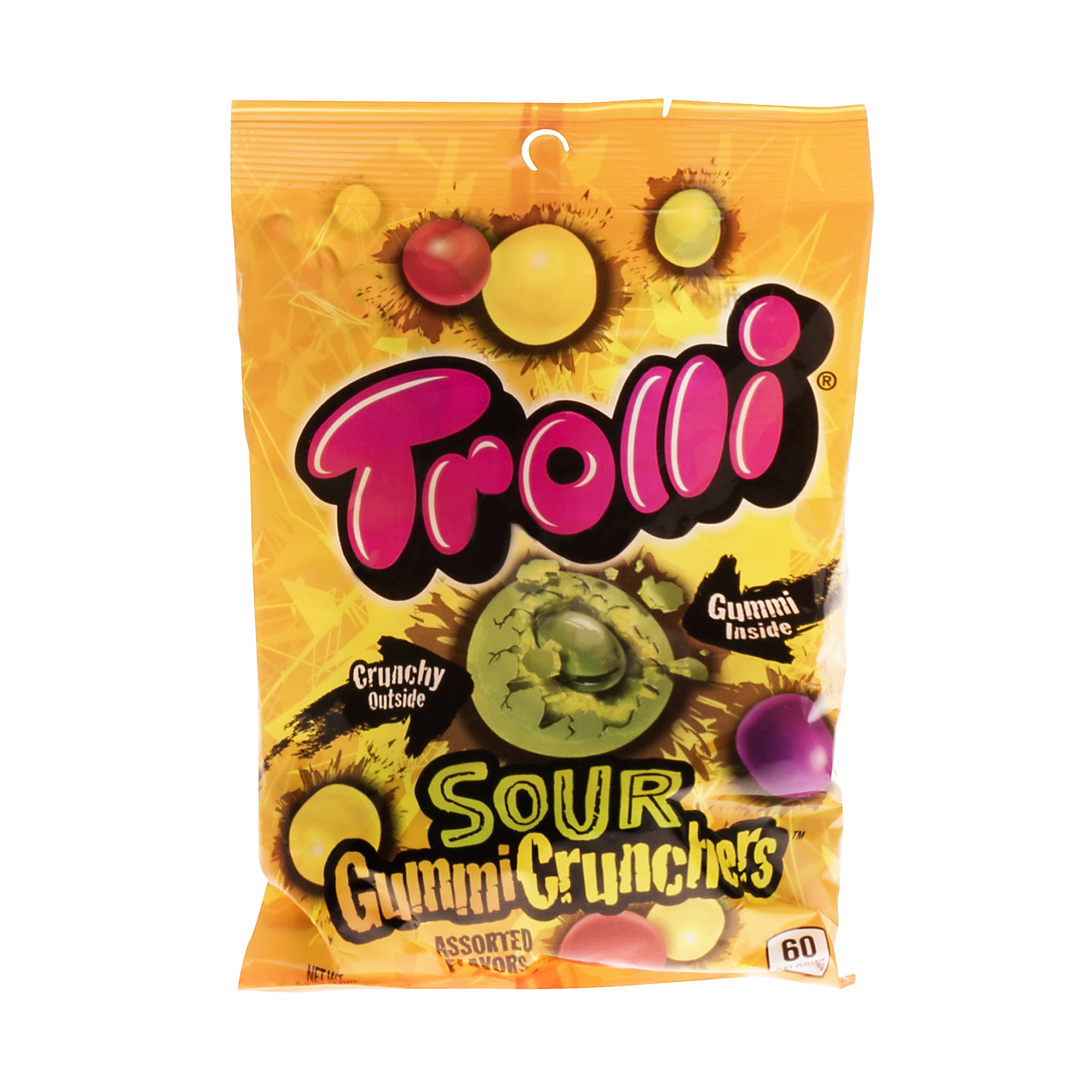 Trolli Sour Gummies Crunchers Assorted Flavors Candies, 6.3 Oz
