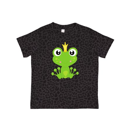 

Inktastic Cute Frog Green Frog Frog Prince Crown Gift Toddler Boy or Toddler Girl T-Shirt