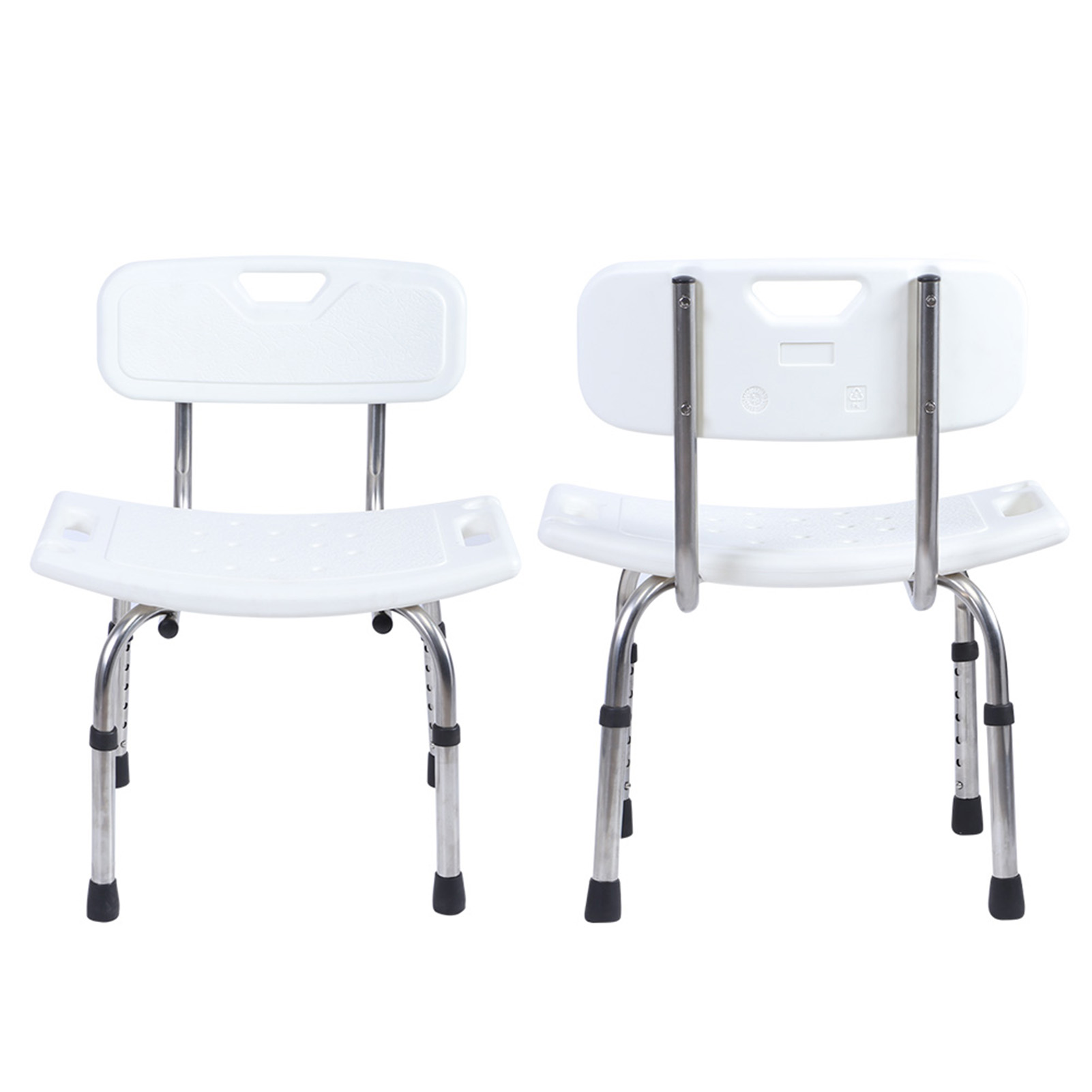 LYUMO Adjustable Shower Chair Bench Portable Bath Seats Stool with Back