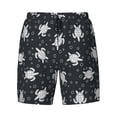 thumbnail image 4 of Lsque Mens Swim Trunks Turtle Pattern - Bathing Suit Compression Liner - Beach Swim Shorts Swimwear - (S-3XL) - Stretch Quick Dry -Small, 4 of 9