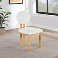 thumbnail image 2 of Pemberly Row 17" Fabric & Wood Dining Chair in Cream (Set of 2), 2 of 9