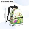 thumbnail image 2 of Yield Plants and Insects Print Backpack for Women Men, Lightweight Casual Travel Daypack, Classic Basic College Backpack, Middle School Bag, 2 of 5
