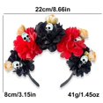 thumbnail image 5 of Skull Flower Hairband Skull Horror Floral Hairbands For Halloween Parties Role-playing Events, 5 of 5