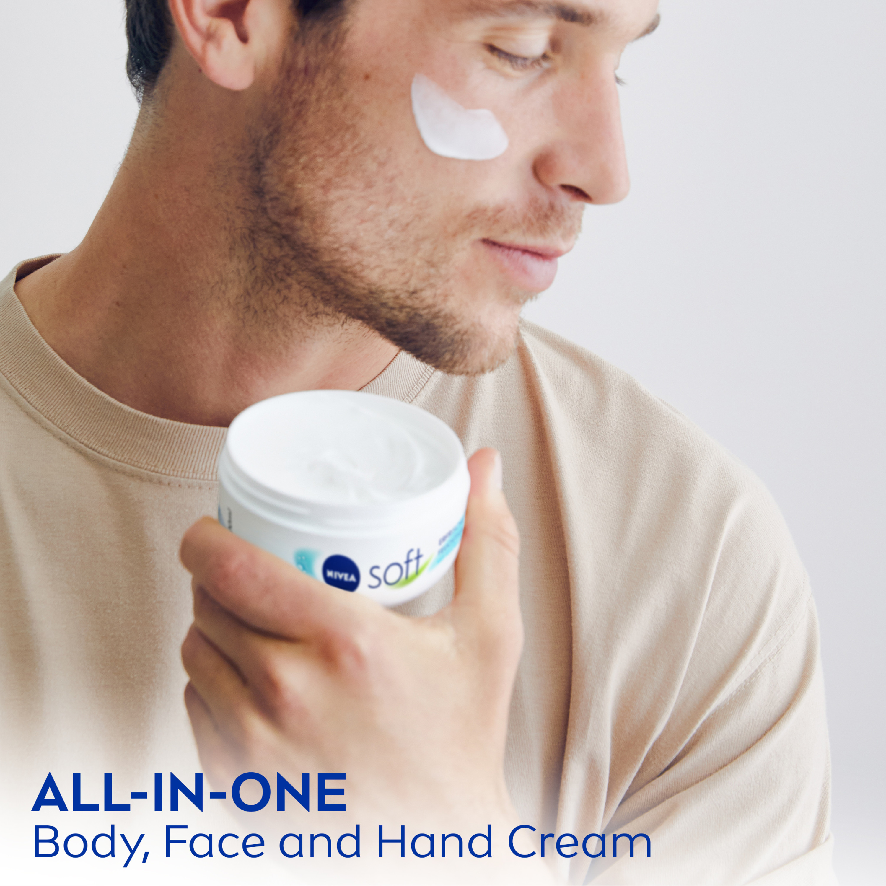NIVEA Soft Cream, Refreshingly Soft Moisturizing Cream, Body Cream, Hand Cream, and Face Cream, 6.8 Oz Jar - image 5 of 13