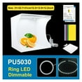 thumbnail image 2 of 2LED Lightbox Light Box Mini Photo Studio Box 1100LM Photography Box Light Studio Shooting Tent Box Kit &6 Color Backdrops ,Easy to Use, 2 of 5