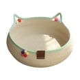 thumbnail image 1 of Cesta tejida para cama de gato, cómoda cama para dormir para mascotas, protector de muebles y rascador para gatos pequeños, medianos y grandes. M, 1 of 8