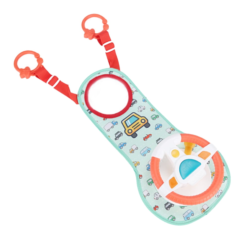 Infant Car Wheel Toy Baby Car Seat Toy Early Educational Simulation Steering Wheel for Front