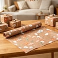 thumbnail image 1 of shyuyusa Kraft Paper Gift Wrapping Sheet with Floral Print, Retro Botanical Pattern Packing Paper, Eco Friendly Decor for Daily Holiday Gift Packaging, 1 of 7