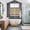 Black, variant on Spring Daisy Kitchen Curtains Window Panels, Country Watercolor Yellow White Floral Leaf Insulated Window Treatment Curtain, Grommet Curtains for Bedroom/Living Room/Bathroom, 2 Piece 42"Wx45"L