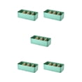 thumbnail image 1 of kurtrusly Storage Box Strong Practicality Wide Application Detachable Partition Large Capacity Plastic Storage Box Ladder Layered green Rectangular 5Set, 1 of 6