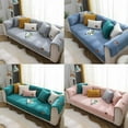 thumbnail image 3 of Modern Solid Color Winter Lamb Wool Sofa Towel Thicken Plush Soft And Smooth Sofa Covers For Living Room Anti-slip Couch Cover, 3 of 9
