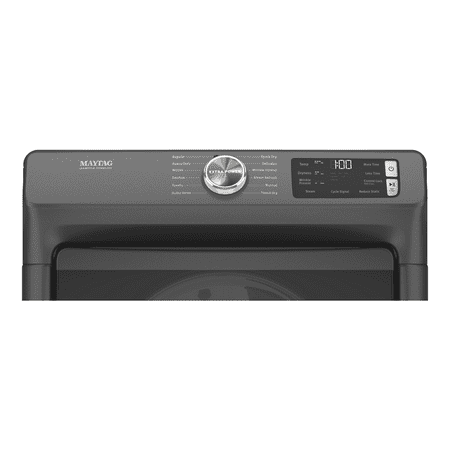 Maytag - 7.3 Cu. Ft. Stackable Electric Dryer with Extra Power Button - Volcano Black