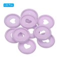 thumbnail image 3 of 24mm Plastic Book Binding Discs, 22 Pack Discbound Expansion Discs Heart Binder Rings for DIY Notebook Planner, Purple, 3 of 6