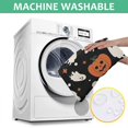 thumbnail image 6 of Black Halloween Ghosts and Pumpkins Square Tablecloth,Waterproof Square Table Cover,Wipeable Spillproof Washable Table Cover for Home Kitchen Party Decor 52"x52"(132x132cm), 6 of 6