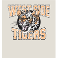 thumbnail image 2 of Vintage Sport West Side Tigers Adult Off-White Long Sleeve Hoodie-Medium, 2 of 3