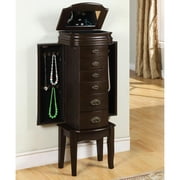 Joelle Jewelry Armoire, Espresso with Black Lining
