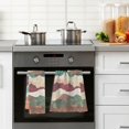 thumbnail image 4 of Yayeee 100% Cotton Hand Towels for Bathroom 16" x 28" Soft Absorbent Kitchen Towel, Artistic Desert Waves, 4 of 7