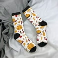 thumbnail image 5 of Logiee Thanksgiving Print Adult Socks for Men & Women,Calf Socks, Ankle Socks,Boots Socks,Breathable Casual Sock,Unisex Crew Socks, 5 of 6