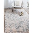 thumbnail image 1 of Unique Loom 3127081 2 ft. 2 in. x 3 ft. Paris Oak Rectangular Rug, Blue, 1 of 5