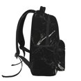 thumbnail image 4 of Haiem Black Marble Texture Abstract Printed School Backpack,Casual Travel Lightweight Backpack,Durable Comfortable Multifunctional Backpack,Laptop Backpack, 4 of 5