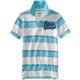 thumbnail image 1 of Aeropostale Mens Stripe Aero Surf Div. Polo de rugby, azul, extragrande, 1 of 1