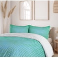 thumbnail image 6 of Ambesonne Green Duvet Cover Set, Pixel Mosaic Love Pattern, 2-Calking, Green, 6 of 7