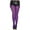 Black/Purple, variant on Plus size striped tights 7471Q-BLK-WHITE
